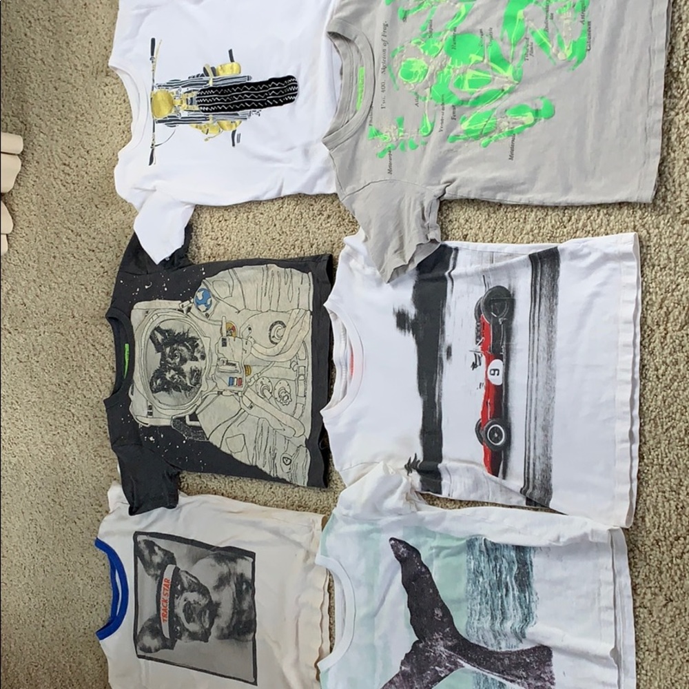Great , like new boys JCrew Crewcuts tee shirts.
